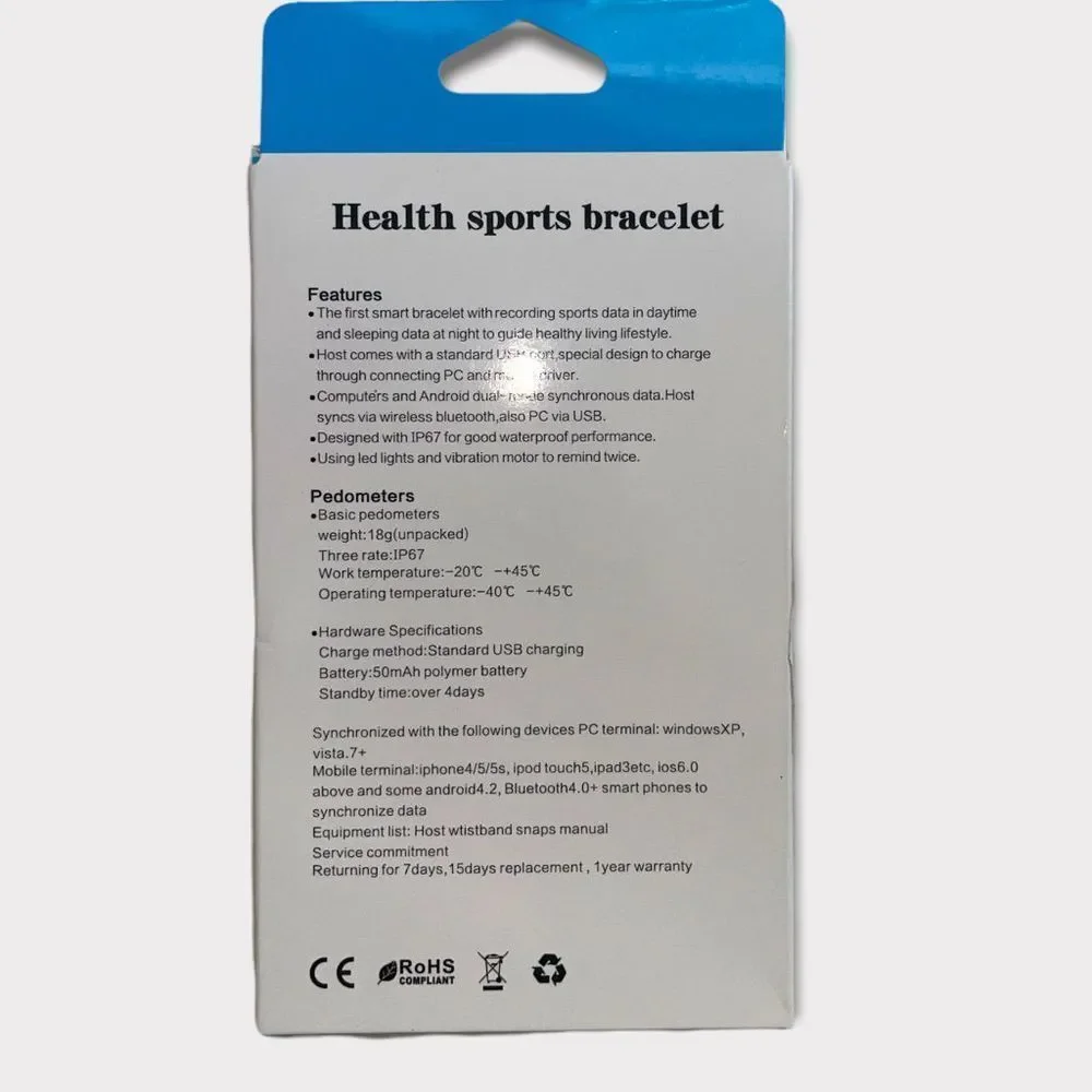 Brand new Smart  Bracelet black brand new in box athletic calorie counter